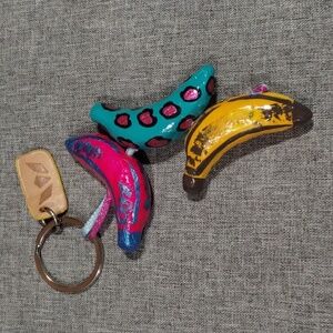 Consuela banana charm keychain